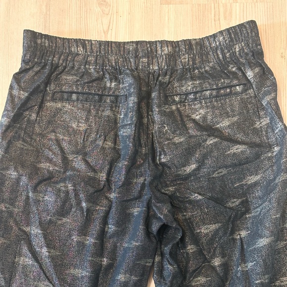 Free People Linen Metallic Elastic Waist Pants - Picture 9 of 9